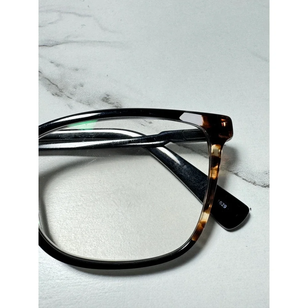 Chelsea Morgan CM 20214 Black Tortoise Rectangular Eyeglasses Frames 54-16-145